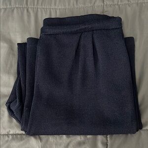 St John Knit Pant Wide Leg Blue Size 10